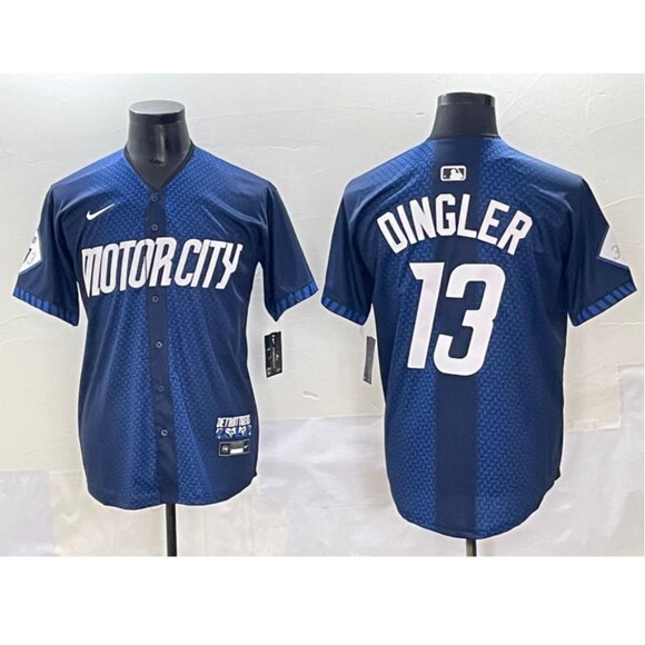 Mens Youths Kids Womens Dillon Dingler Navy Stitched Jersey